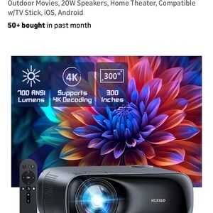 Nexigo 4K Projector with Remote